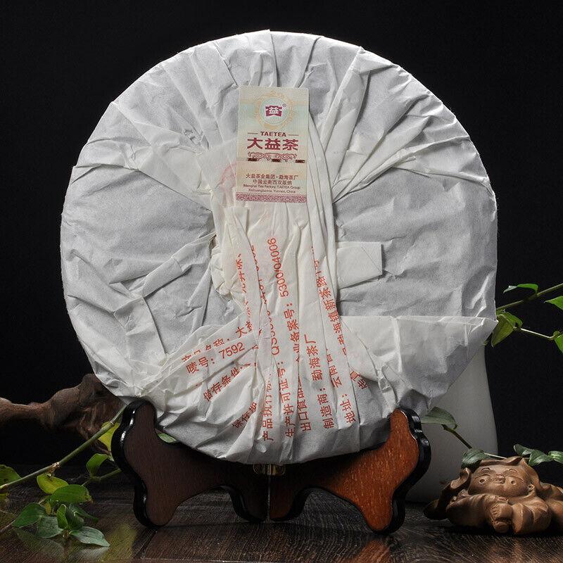 2011 Yunnan Menghai Dayi 7592 Chi Tse Beeng Ripe Puer Pu Er Tea 357g 101 Lot