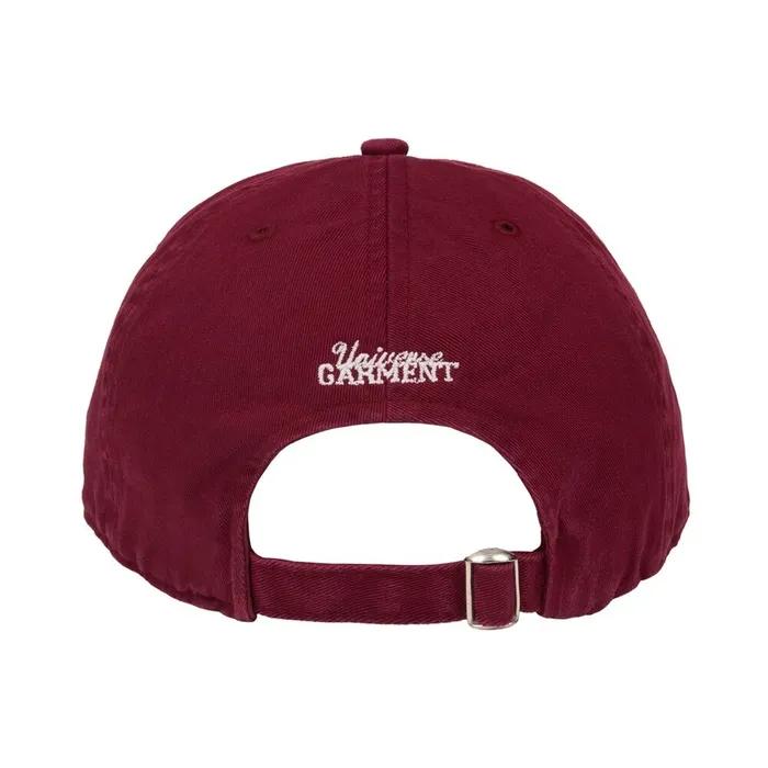 Universe Rubber Patch Washed Cap_BURGUNDY