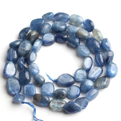 6-8mm Natural Irregular Blue Kyanite Beads for Jewelry Making 15'' Loose Beads