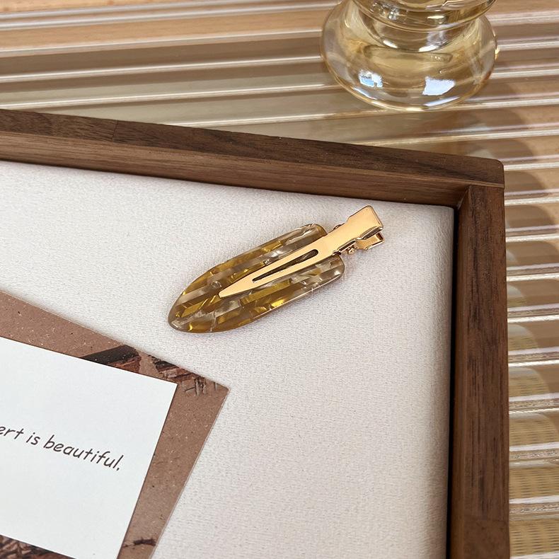 UXSL Korea Acetate Seamless Hairpins Womens Girls Simple No Bend Bangs Clips Duckbill Clip Barrettes Hair Styling Tool Haddress