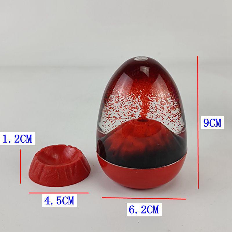 Volcanic Eruption Eggshell Oil Drip Ornament with Base - Hourglass Home Decor Gift