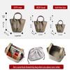 Women's High-Quality Genuine Leather Bucket Bag - Exquisite Cowhide Handbag