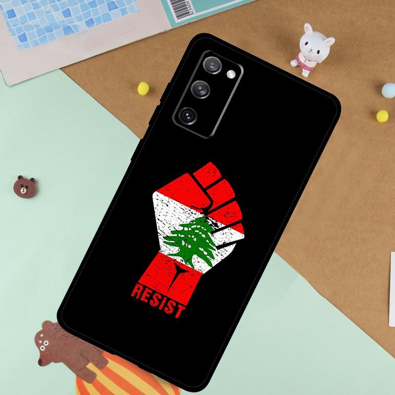 Lebanese Lebanon Flag Soft Case For Samsung Galaxy S25 Ultra S9 S10 S20 FE S21 S22 S23 Plus S24 Ultra Funda Cover