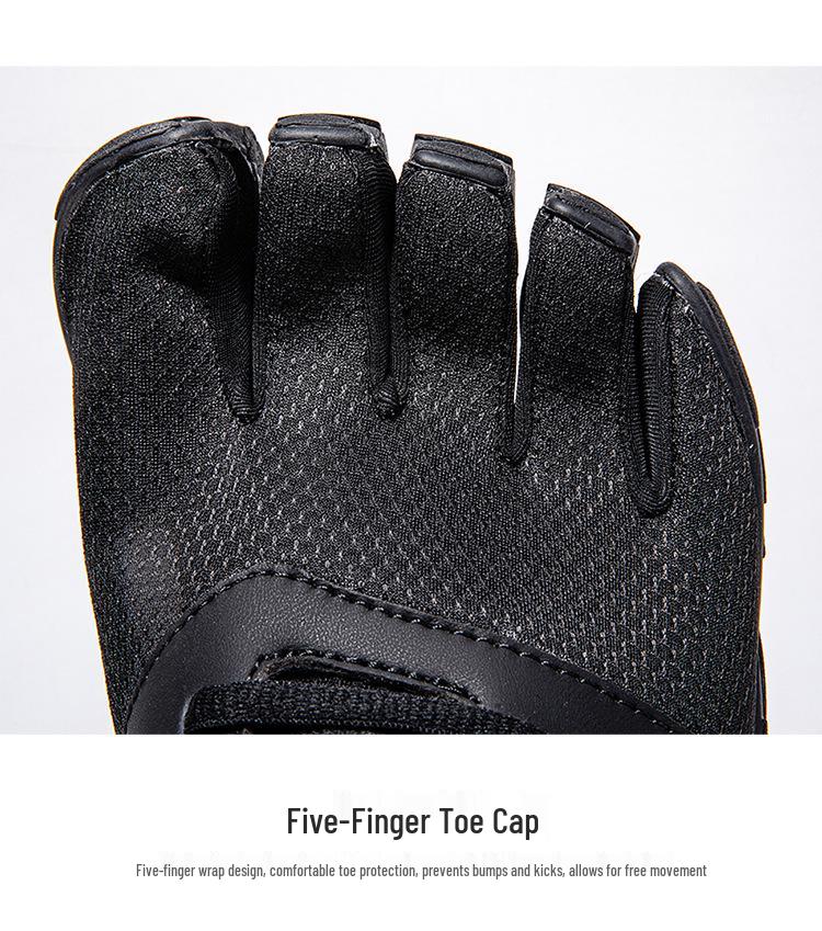 Fleece-lined Mid-top Five-finger Shoes for Women & Men - Non-slip, Wear-resistant, Ideal for Outdoor, Fitness, Yoga & Hallux Valgus.