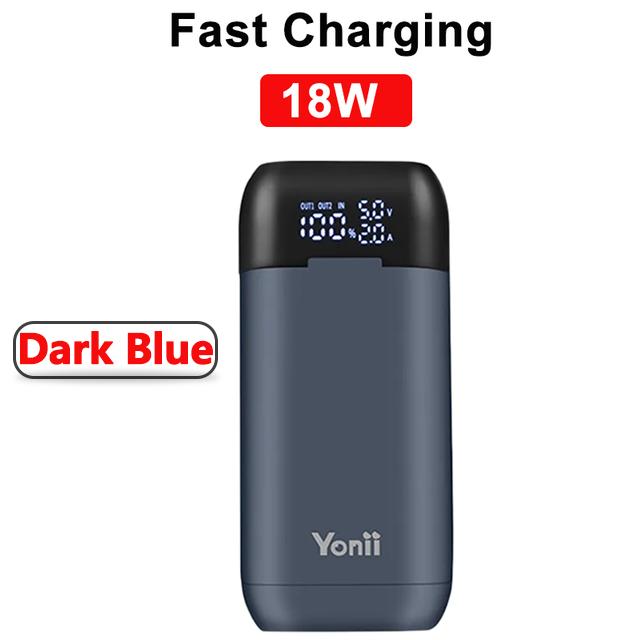 

18650 чехол для зарядного устройства DIY Power Bank Box портативный QC 3.0 PD 18W чехол для быстрой зарядки литиевых аккумуляторов 18650 21700 20700