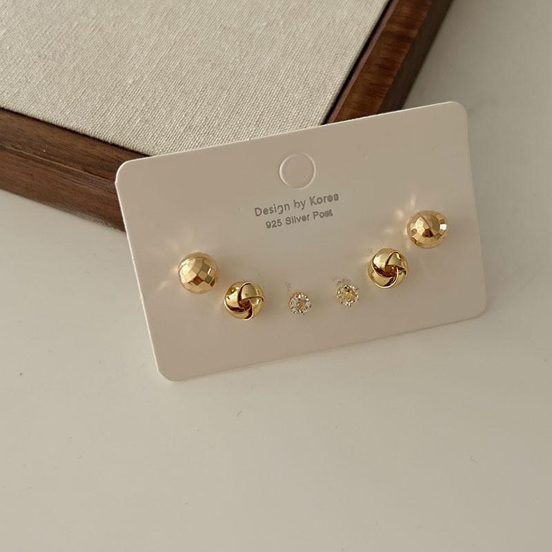 Exquisite Set, Earrings, Niche Design Earrings, Women's High-end Stud Earrings, Women's 6-piece Set