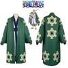 Roronoa One Piece Zoro Cosplay Costume Kimono Robe Full Suit Halloween Play Role