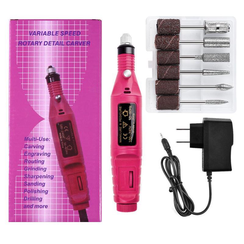 Portable Electric Nail Grinder Set - Mini Manicure Tool Kit