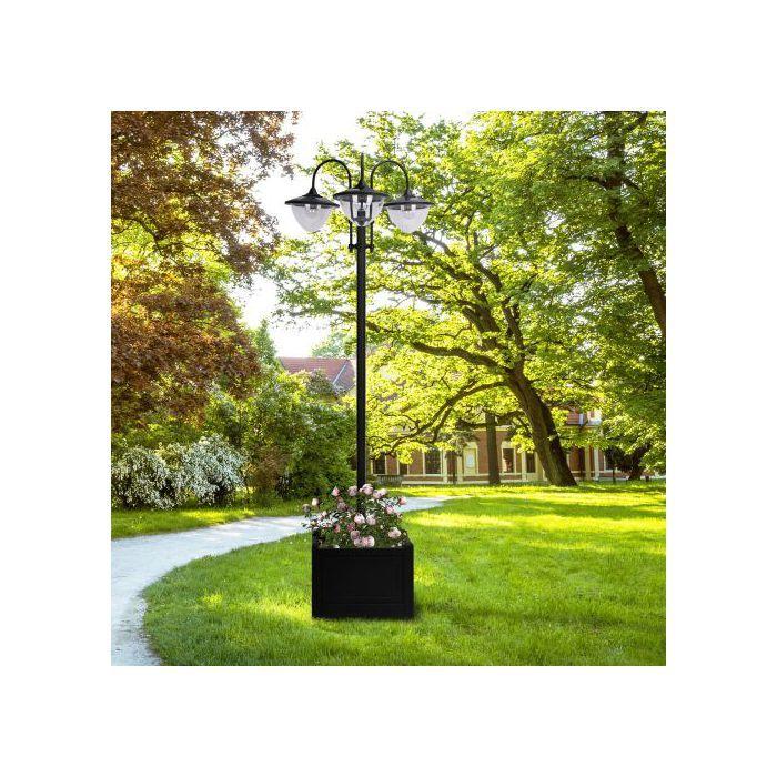 Solar Lantern - MUVOE - Set of 3 - Metal - 60x55x189 Cm - Solar Energy