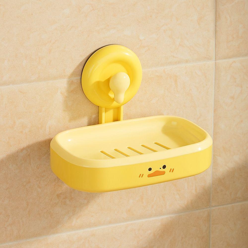 Plastic Soap Holder Wall Mounted Soap Container Tray Creative Soap Storage Rack  Bathroom