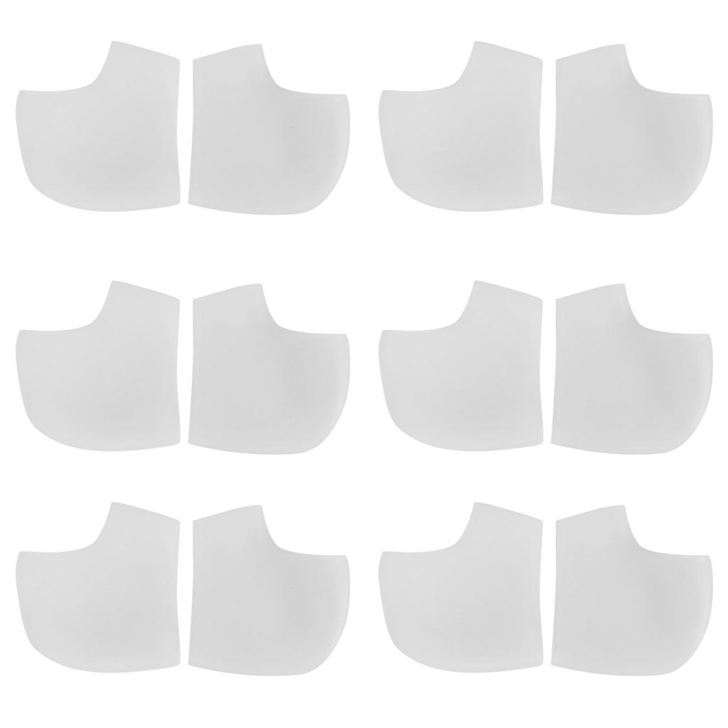 6 pares de almohadillas para el talón Protector de cojín cubierta protectora del talón con absorción de impactos con agujeros