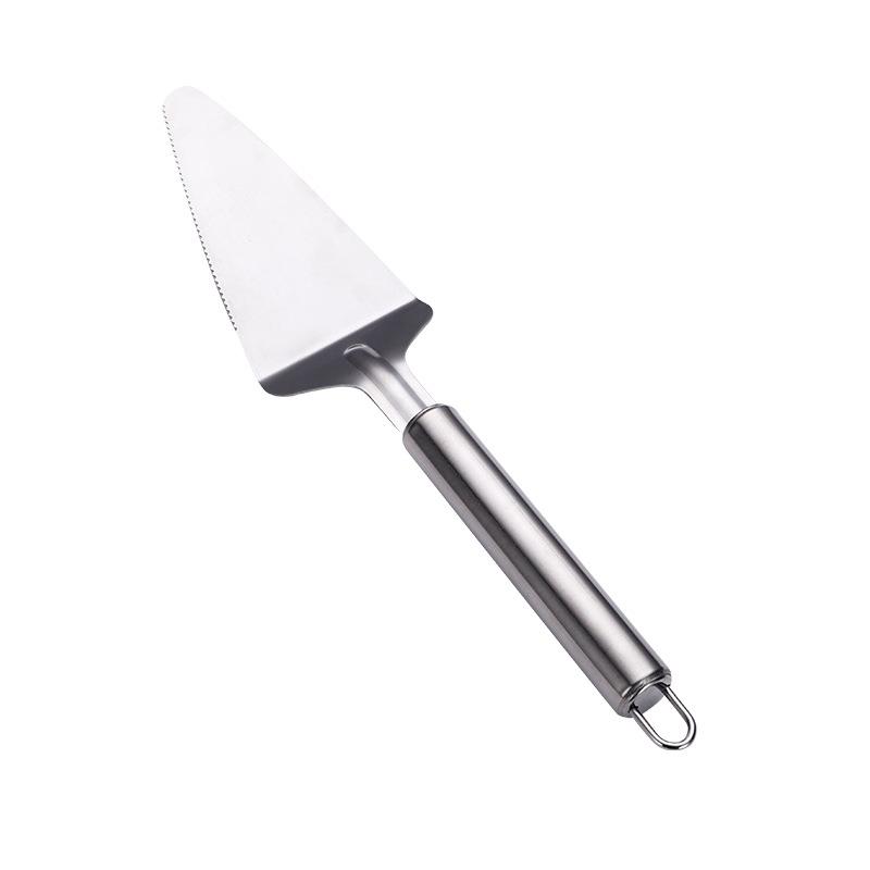 

Kitchen Gadgets Stainless Steel Cheese Cake Spatula Baking Tools Double-Wheeled Pizza Cutter Roller Knife 10-Pack Shovels (10 pieces)