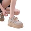 Casual Sports Platform Single Shoes Women's Autumn New Versatile Fashion Casual Style Heightening Muffin Board Shoes