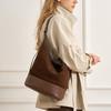 Large Capacity Commuting Bag, Light Luxury and High-end Single Shoulder Crossbody Bag, Women's New Top Layer Cowhide Bucket Bag