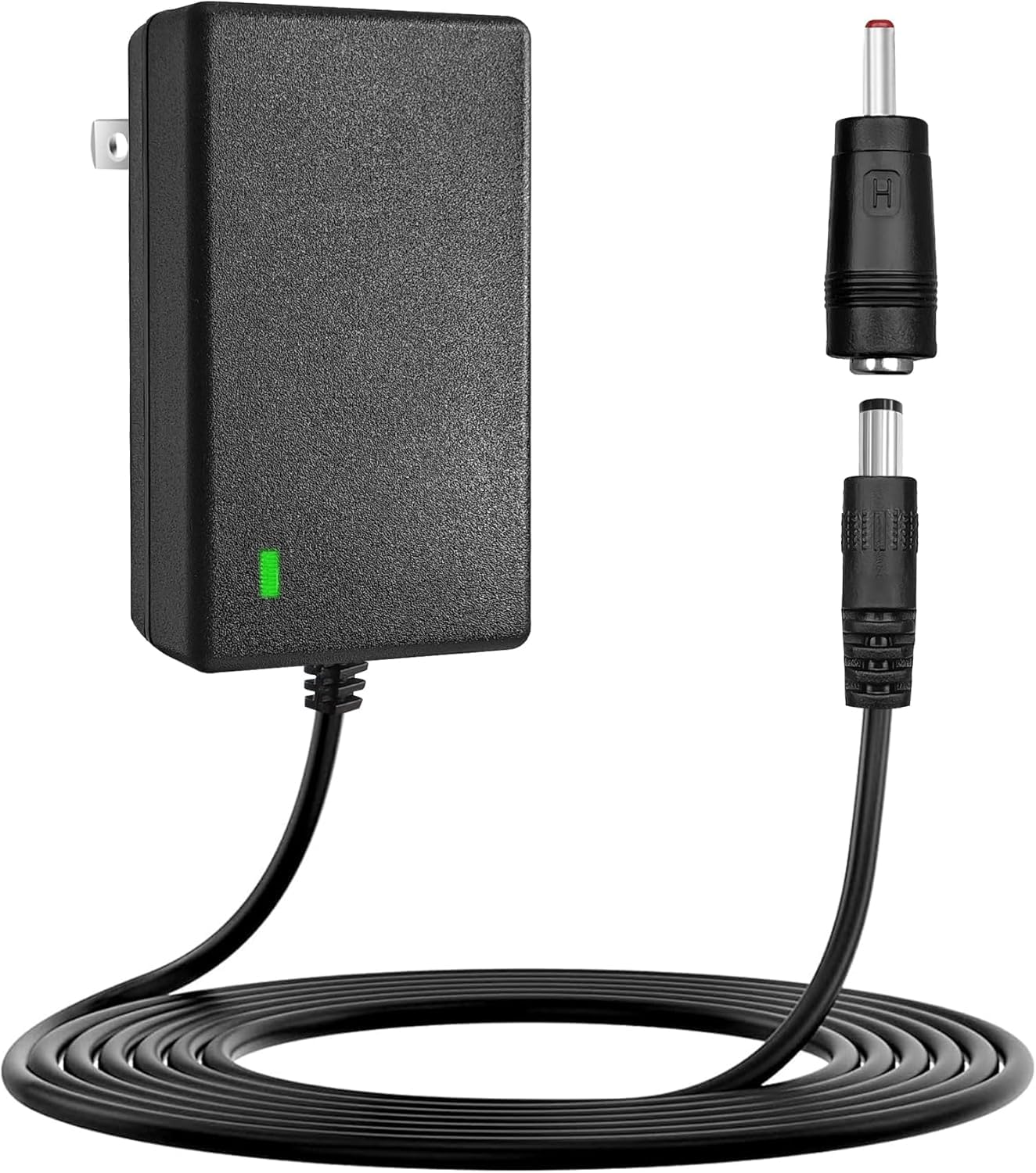 

1A Massage Gun Charger Replacement Charging Cord for Booster and JUFIT Massage Compatible with a variety of deep tissue massage 24V-25.2V Hypervolt, чорний