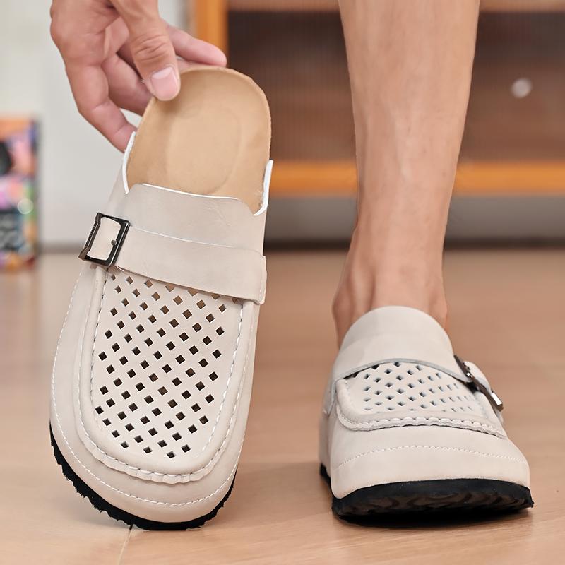 FashionFashionable Summer New Handmade Cowhide Breathable Sandals Brand Comfortable Outdoor Headband Anti Slip Wading Beach Shoes