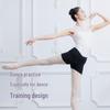 Adult Women's Ballet Cotton Practice Shorts - Black, Tight-Fit, Body-Shaping Flat-Leg Design