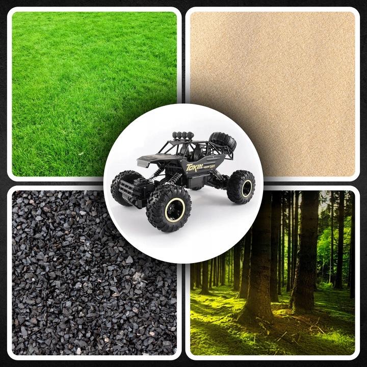 Duży Samochód Zdalnie Sterowany Auto Rc Metal Terenowy Napęd 4X4 Pilot