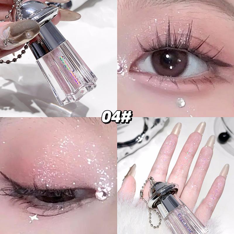UFO Pendant Shiny Eyeshadow Liquid Gege Bear  Pearlescent Fine Shimmer Brightening Anti-makeup Liquid Eyeshadow