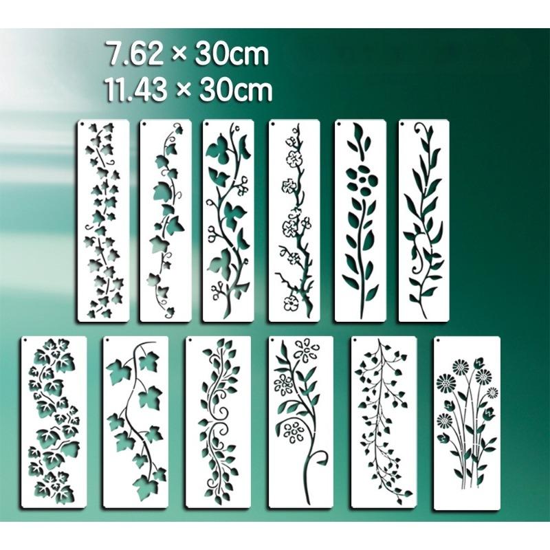 Wildflower Painting Template  Reusable Painting  Flowers and Plants  Inkjet Pet Graffiti  Washable