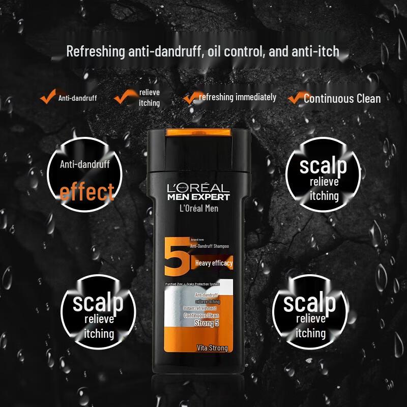 L'Oréal Men's Charcoal Fresh Anti-Dandruff Shampoo