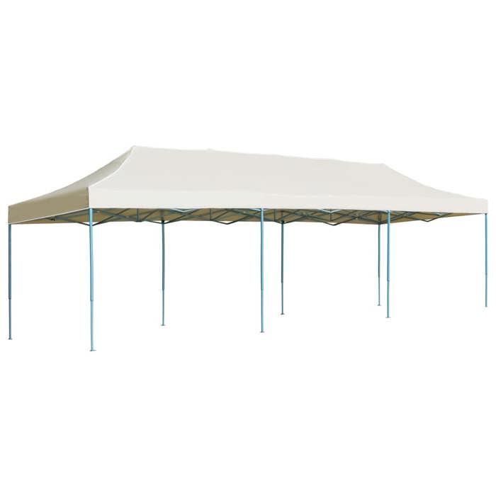 VidaXL Tente de Réception Pliable Blanc Cassé Tonnelle Chapiteau de Jardin 44974