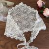 Versatile Fashion Layering Soft Lace Midi Skirt Fart Curtain Skirt Lace Fart Curtain Photography Headband Hair Accessories