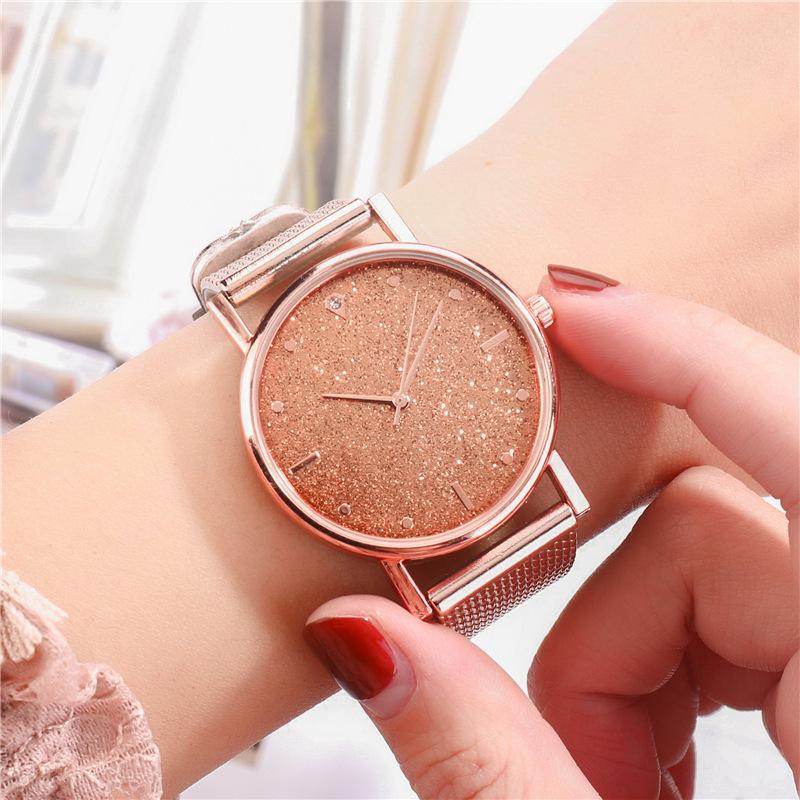 Sky Women's Silicone Mesh Strap Watch Women's Gypsophila Quartz Fashion Watch