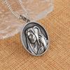 Vintage St. Christopher Medal Pendant Charm Men's Necklace Fashion Christmas Valentine's Day Gift Protector Jewelry Accessories