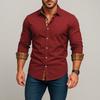 Men's Spring and Summer New Fashion Plaid Contrasting Stitching Long-sleeved Versatile Casual Shirt