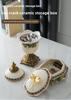Ceramic Jewelry Box Storage Jar with Lid Vase Ceramic Ornaments Dressing Table Storage Accessory Box Home Furnishing Decoration