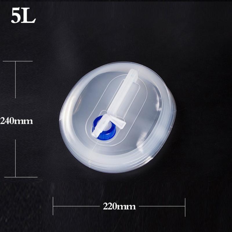 

Уличное складное ведро Складная сумка для воды Выживание Хранение воды Портативный контейнер для переноски воды Походное кемпинговое оборудование 5L