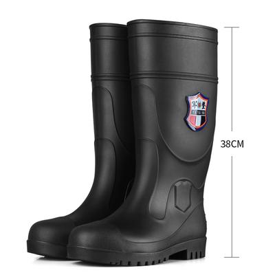Hersteller Fabrik Mode Gummi Regenstiefel Wasserdicht Stahlkappe PVC Regenstiefel