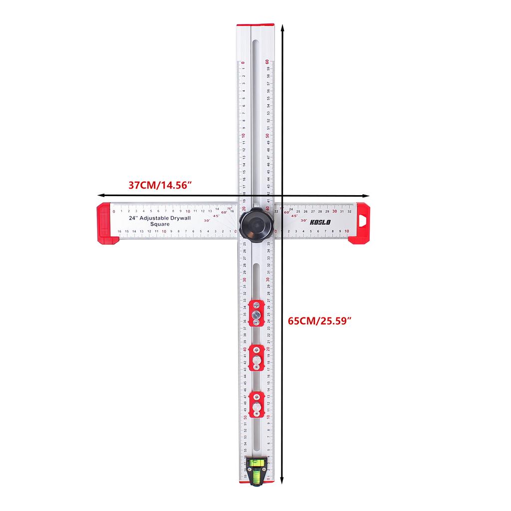 2 In 1 Drilling Positioning Ruler Combination Angle Ruler T-Shaped Ruler Cabinet Hardware Jig Drawer Installation Woodworking