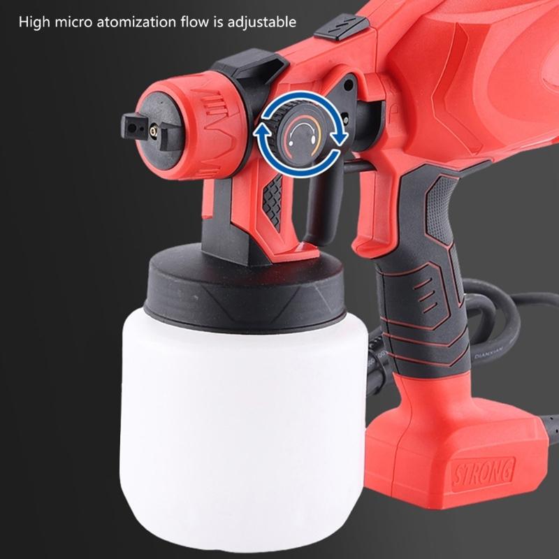 High Speed 220V Cordless Paint Sprayer with 3 Modes and Copper Nozzles Ideal for House Painting Includes Battery