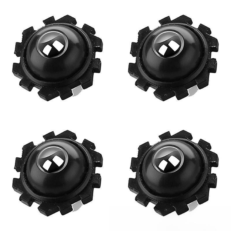 

4 шт./комплект Обертова коробка для зберігання Caster Ball Універсальний кошик для сміття Нижнє колесо Шків Самоклеючі ролики для меблів Splicing steel balls 4PC чорний