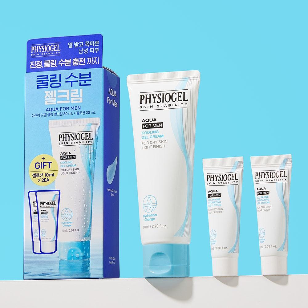 PhysioGel Aqua For Men Cooling Gel Cream 80ml Choose 1 Of 2 Types  Single Item Plan 80ml+all-in-one 10ml*2