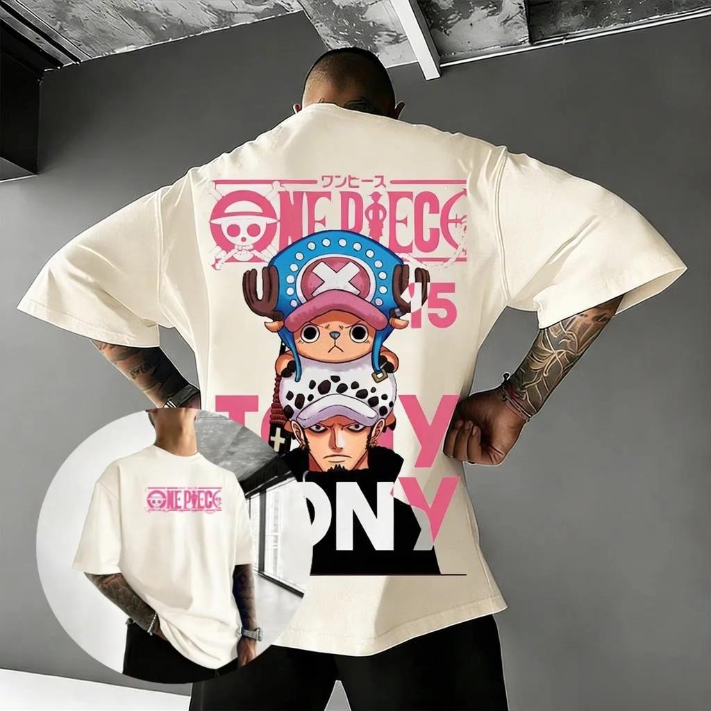 2026 New One Piece Anime Tony Chopper Trafalgar Law Graphic T Shirt Men and Women Short Sleeve Tee Summer Casual Streetwear
