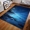 1PC Night beach starry landscape Carpet for Living Room Bedroom Sofa Home Decor Rus Non-slip Floor Mat Luxury Gift
