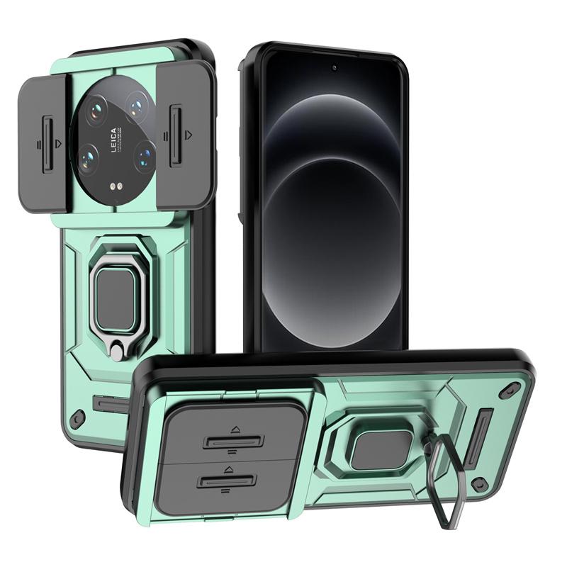 For Xiaomi 14 Ultra Case Luxury Car Magnetic Holder Armor Back Cover For Xiomi14 Xiaomi Mi14 Mi 14 Ultra 5G 2024 Phone Cases