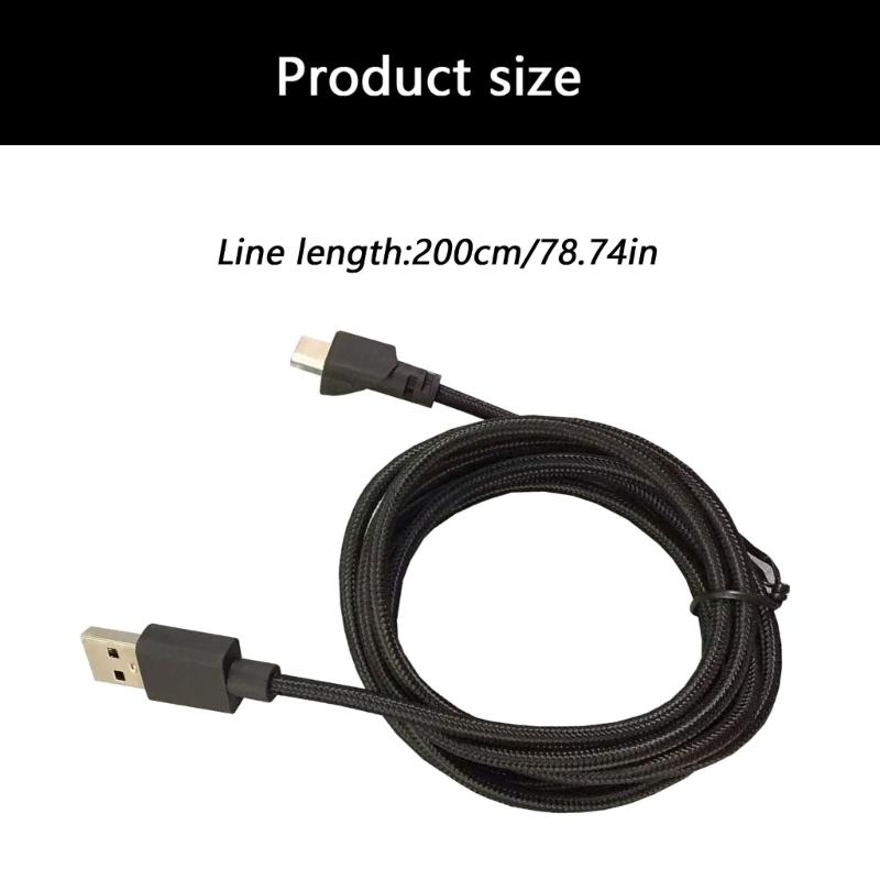 Durability USB C Chargers Wire For Seiren V2Pro Mic Music Equipment Type C Charging Cable Flexible And Lightweight