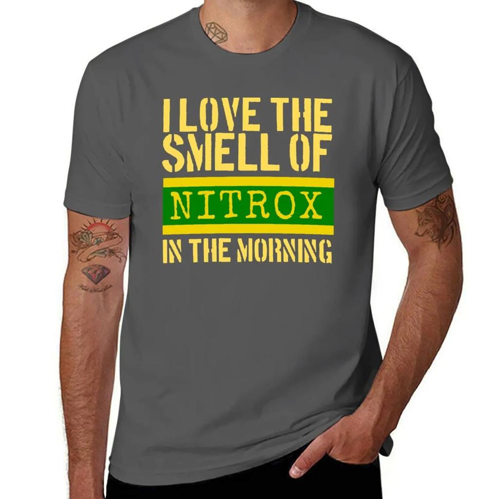 I Love the Smell of Nitrox In the Morning, Scuba Diving, Nitrox Diver, T-Shirt Anime Tshirt Anime Mens Designer Clothes