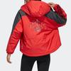 Adidas Cny Series W X-Bu Jacket Casual Sports Hooded Cotton Coat Winter Women Jackets Crimson GN7377