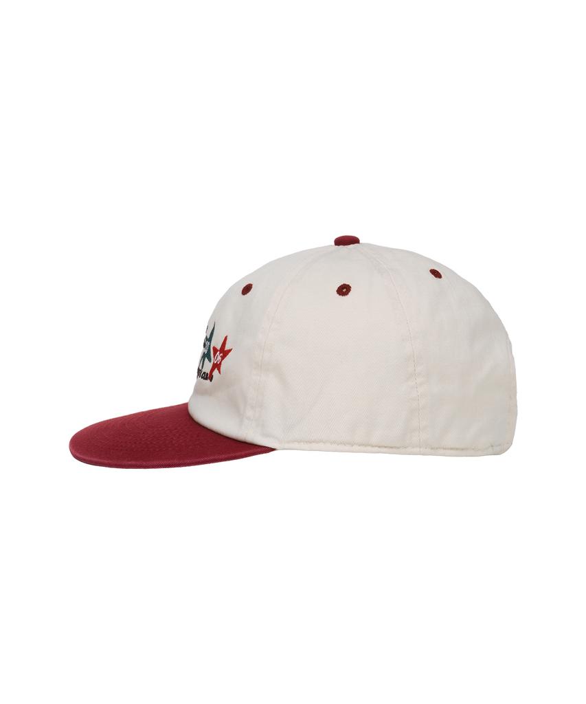 Yunibeoseugameonteu Athletic Two-Tone Washed Cap_Burgundy