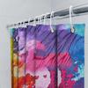 Vibrant Abstract Watercolor Shower Curtain For Bathroom Decor Customizable Size Options Available In Various Colors