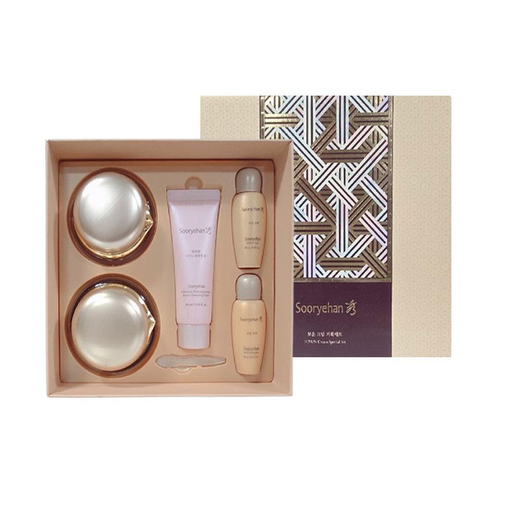 Sooryehan Boyun Elasticity Cream 5-Item Special Set (Cream 50ml+25ml + Toner + Emulsion + Foam Cleanser) for Intensive Firming and Nourishing