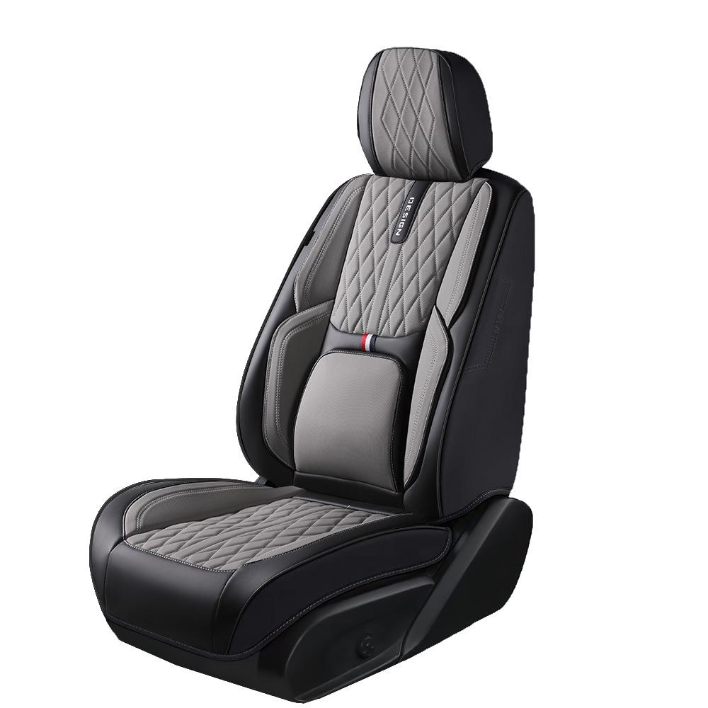 Universal Nappa Leather Car Seat Cushion Set: All-Season, Full Surround, Five-Seat Cover
