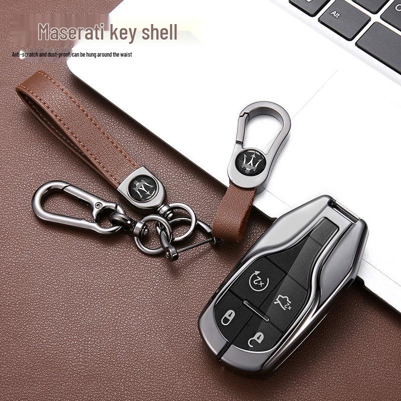 Maserati Key Case for Levante/Ghibli: Premium Men's Modified Shell Bag