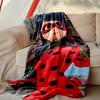 1pc Ladybug Blanket, Super Cozy Printed Home Blanket, All-Season Warmth