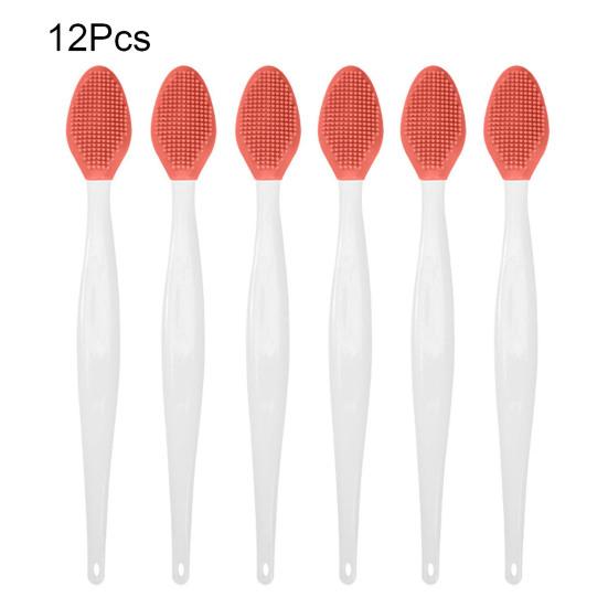 Silicone Lip Scrub Brush Double Sided Lip Exfoliator for Lightening Dark Lips Facial Cleaning Tool for Dry Skin Chapped Lips